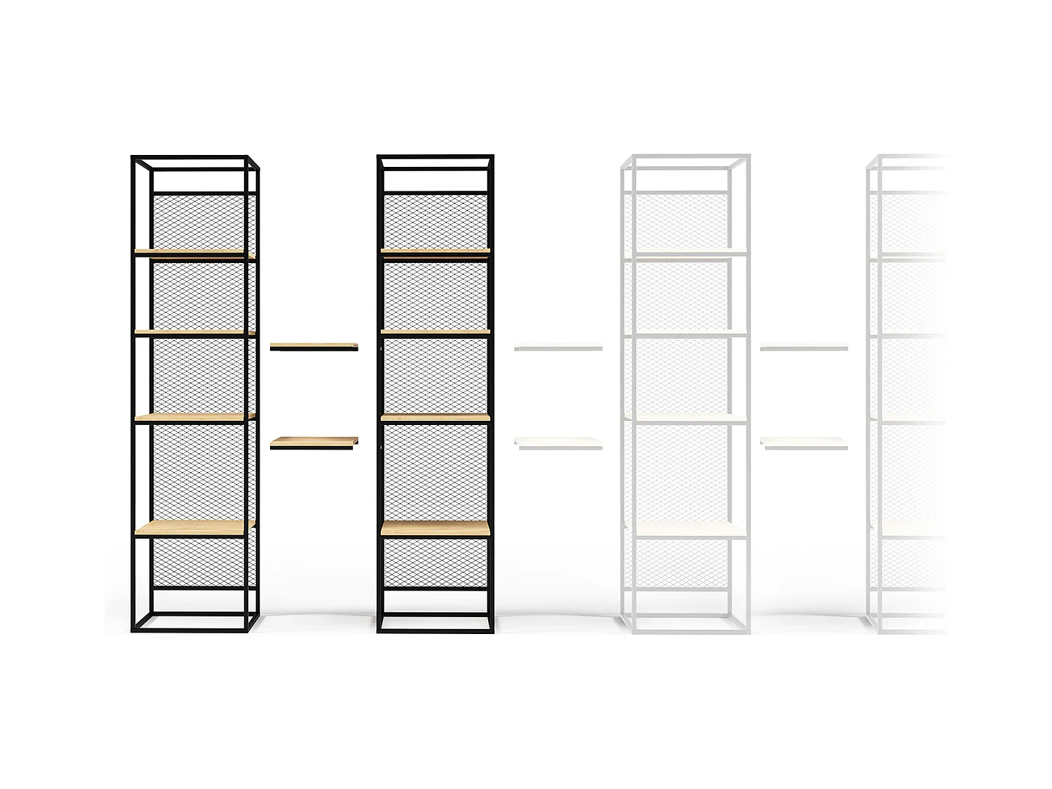 BÜCHERREGAL Vida Eiche Lancelot 140 / 35 / 210cm