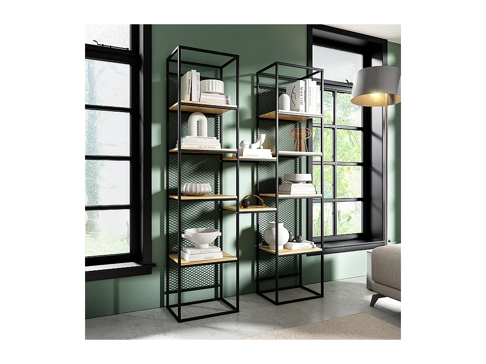 BÜCHERREGAL Vida Eiche Lancelot 140 / 35 / 210cm