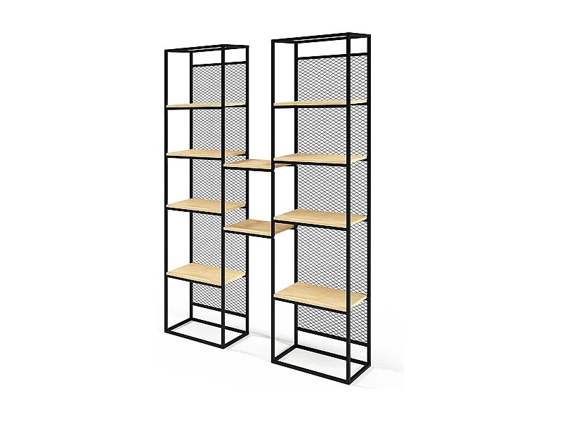 BÜCHERREGAL Vida Eiche Lancelot 140 / 35 / 210cm