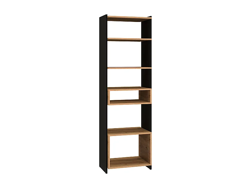 STANDREGAL Tris Eiche Artisan / schwarz 55 / 40 / 180cm
