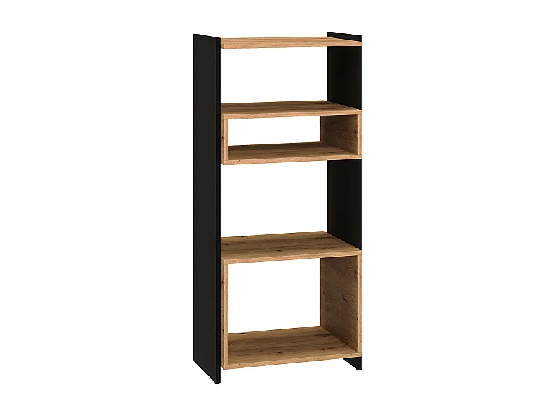 STANDREGAL Tris Eiche Artisan / schwarz 55 / 40 / 122cm