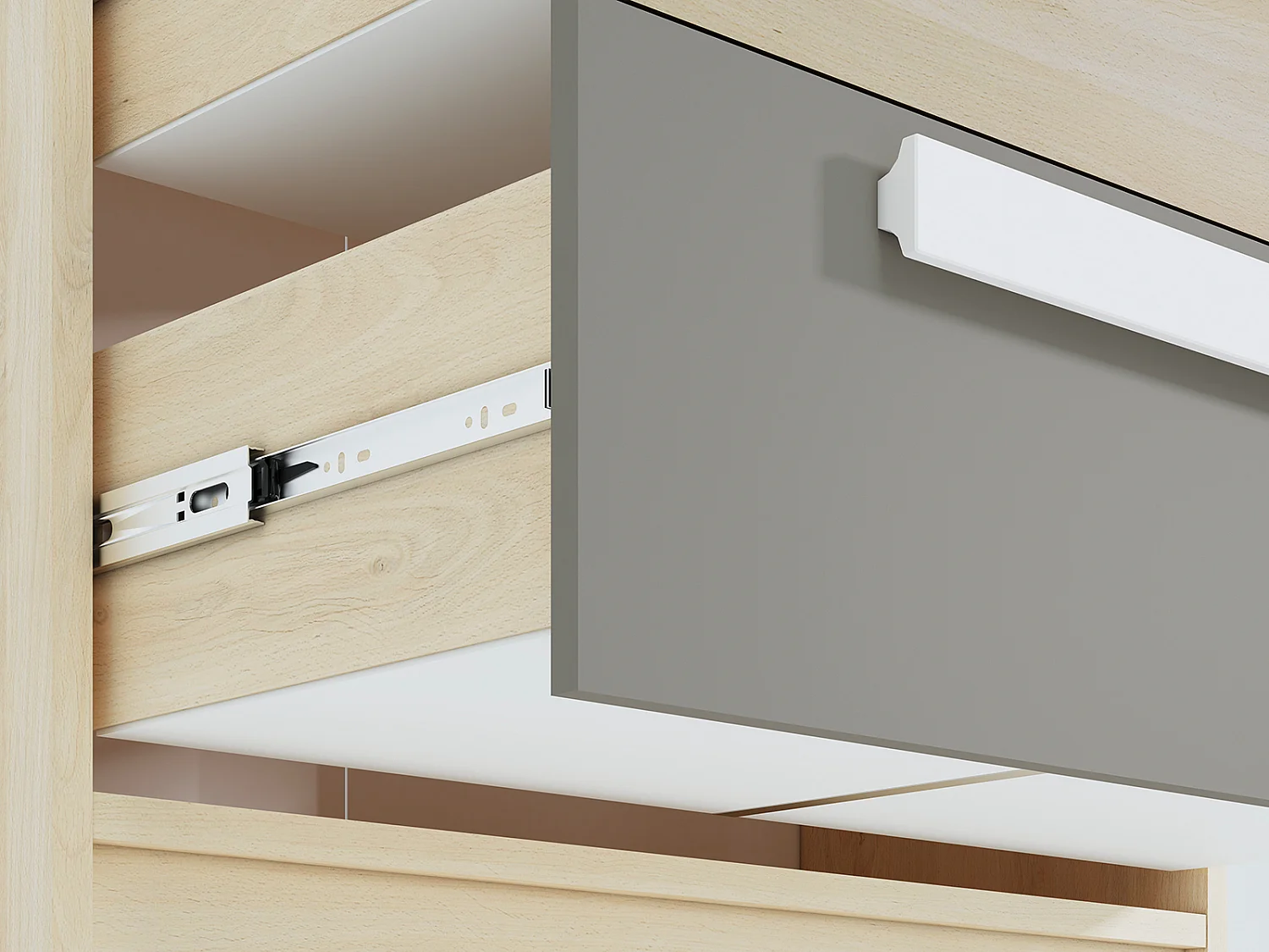 HIGHBOARD Drop Fjord Buche / weiß / grau