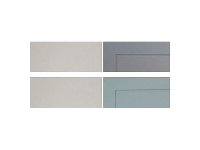 KÜCHENLEERBLOCK Kvantum Grau / Dust Grey / Mint 400 / 60 / 207cm 11-teilig