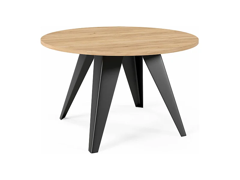 Couchtisch FARE Gold Craft Eiche / Schwarz 75 / 75 / 50cm