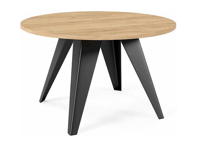 Couchtisch FARE Gold Craft Eiche / Schwarz 75 / 75 / 50cm