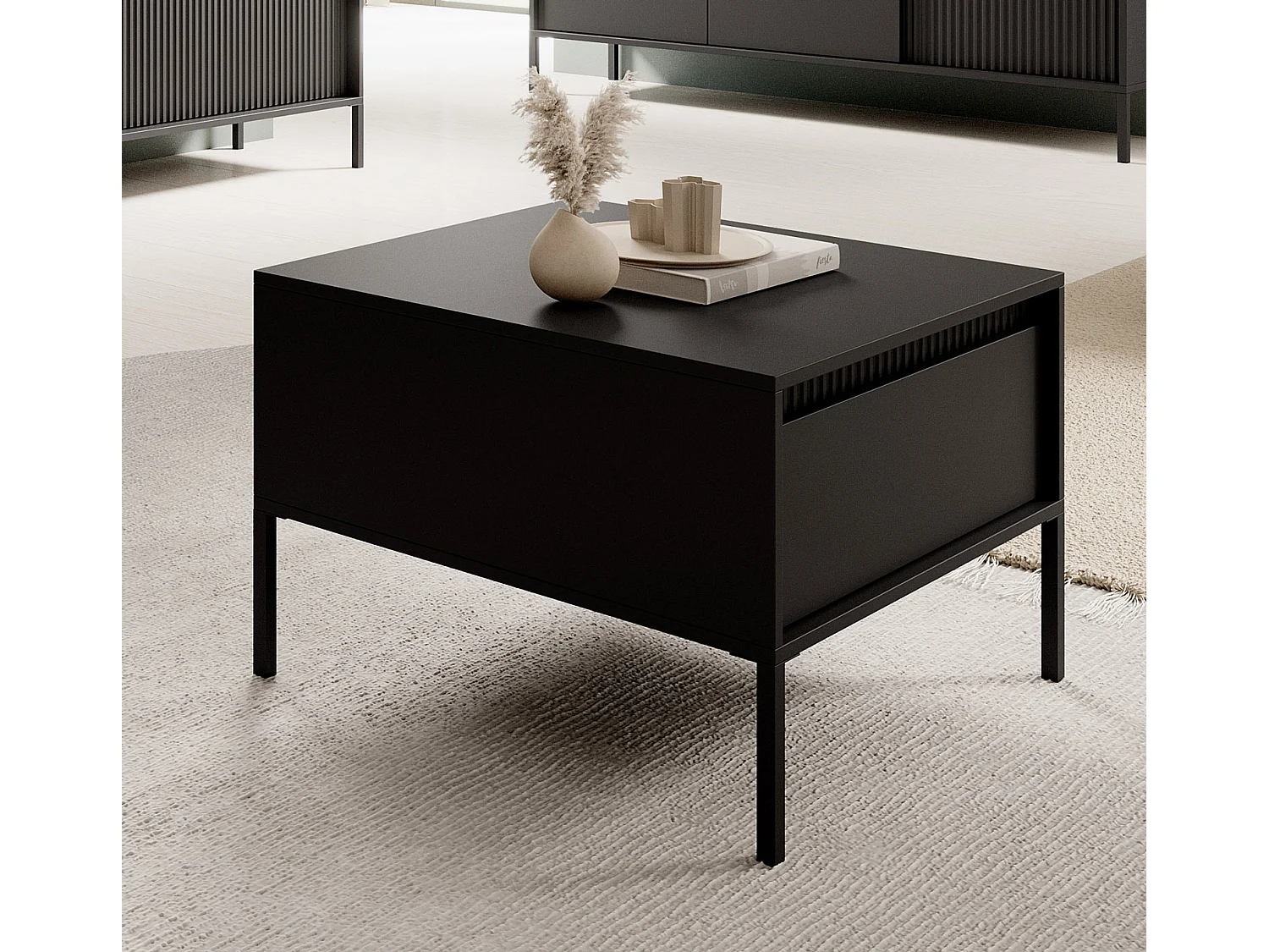 COUCHTISCH Senso schwarz 68 / 68 / 49cm