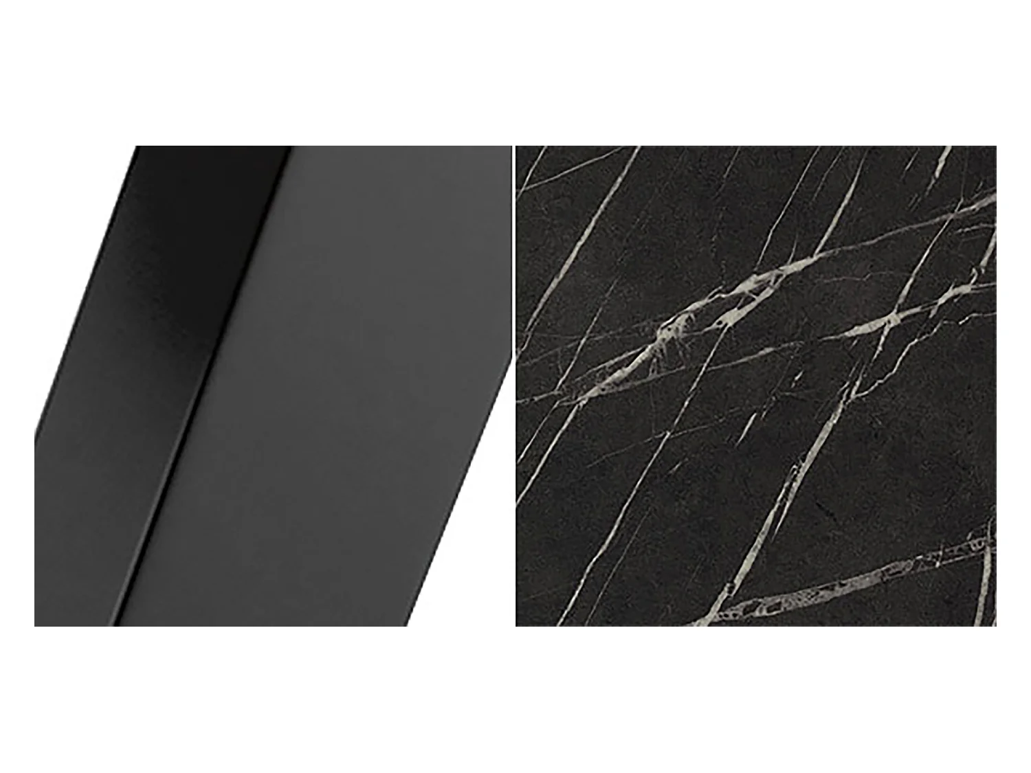 COUCHTISCH Satis Pietra Grigia Schwarz / Schwarz 110 / 60 / 50cm