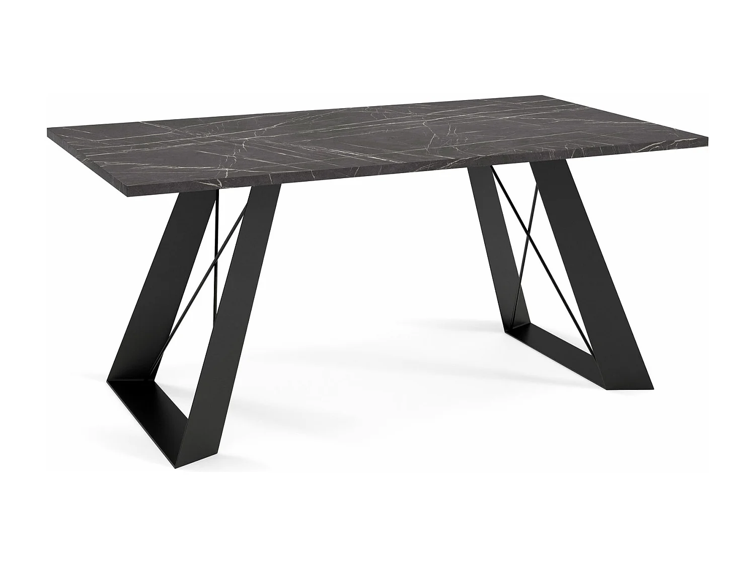 COUCHTISCH Satis Pietra Grigia Schwarz / Schwarz 110 / 60 / 50cm