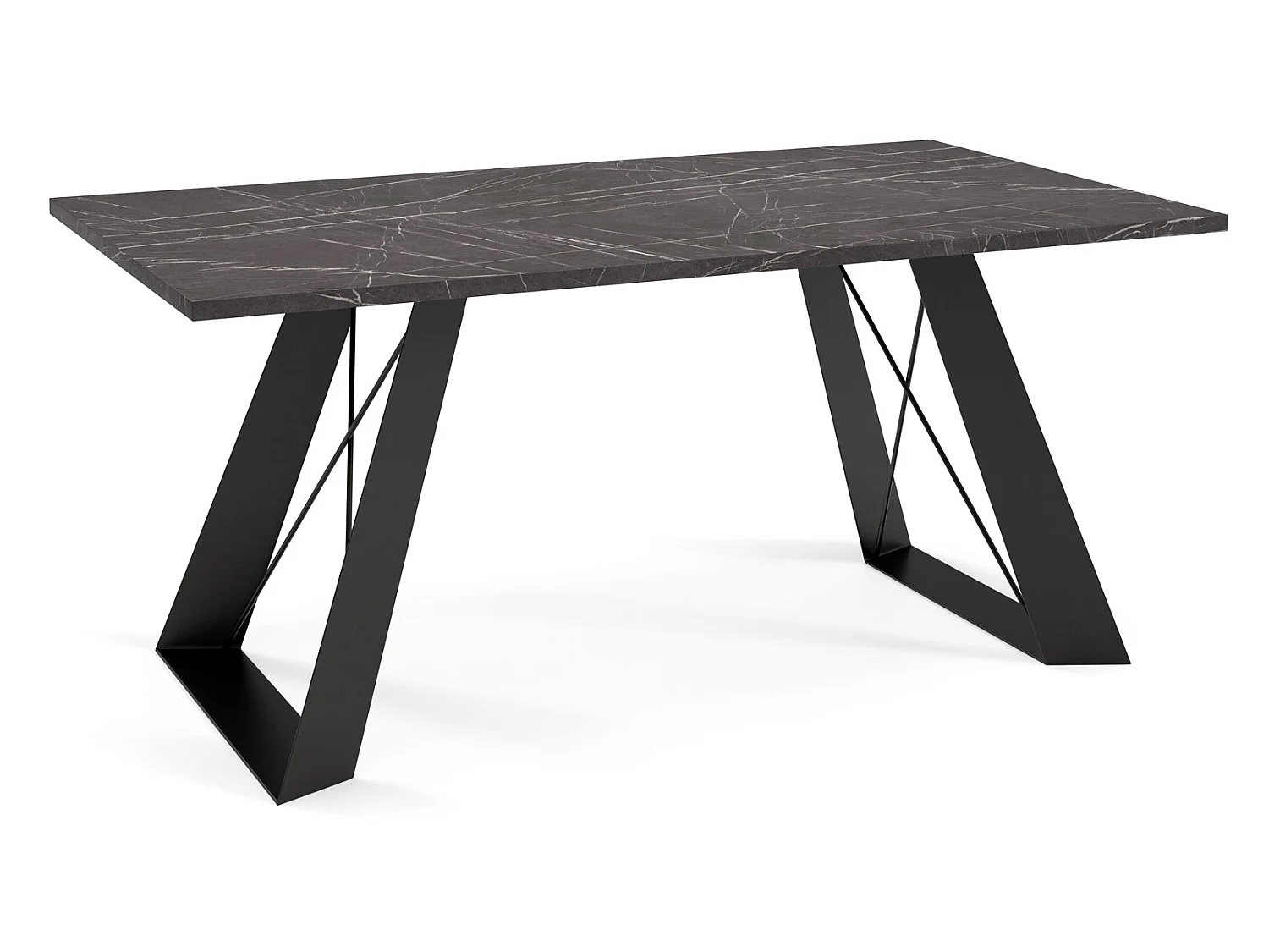 COUCHTISCH Satis Pietra Grigia Schwarz / Schwarz 110 / 60 / 50cm