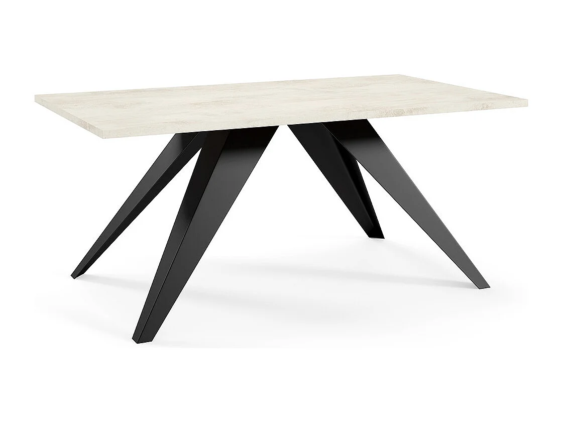 COUCHTISCH Aria Chromix Weiß / Schwarz 120 / 60 / 48cm