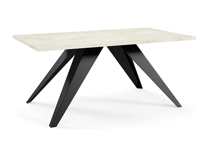 COUCHTISCH Aria Chromix Weiß / Schwarz 120 / 60 / 48cm