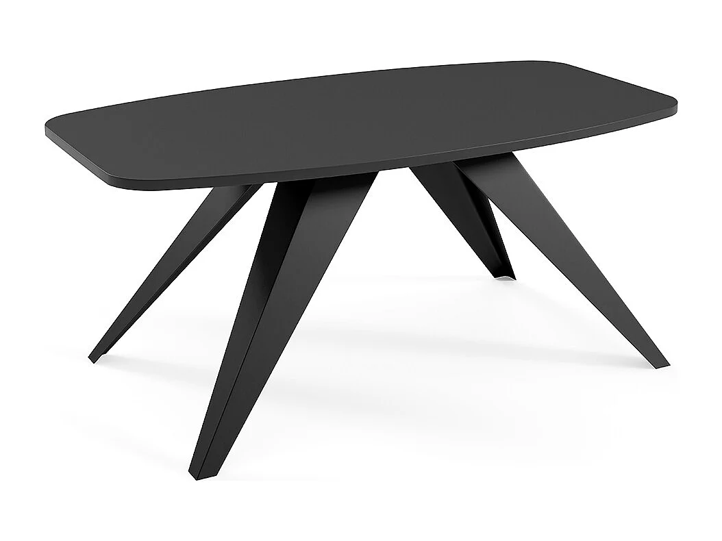 COUCHTISCH Luna Schwarz Molet / Schwarz 120 / 60 / 48cm