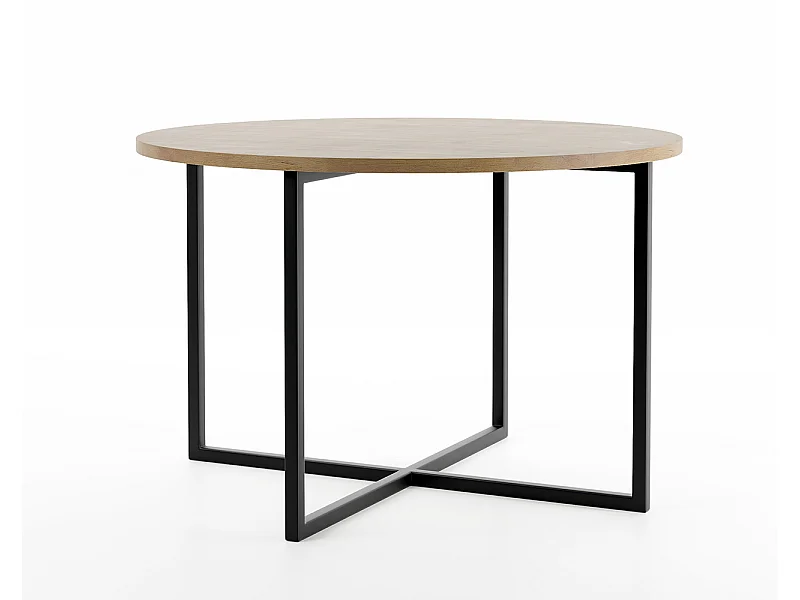 COUCHTISCH Tollnes Gold Craft Eiche / Schwarz 75 / 75 / 47cm