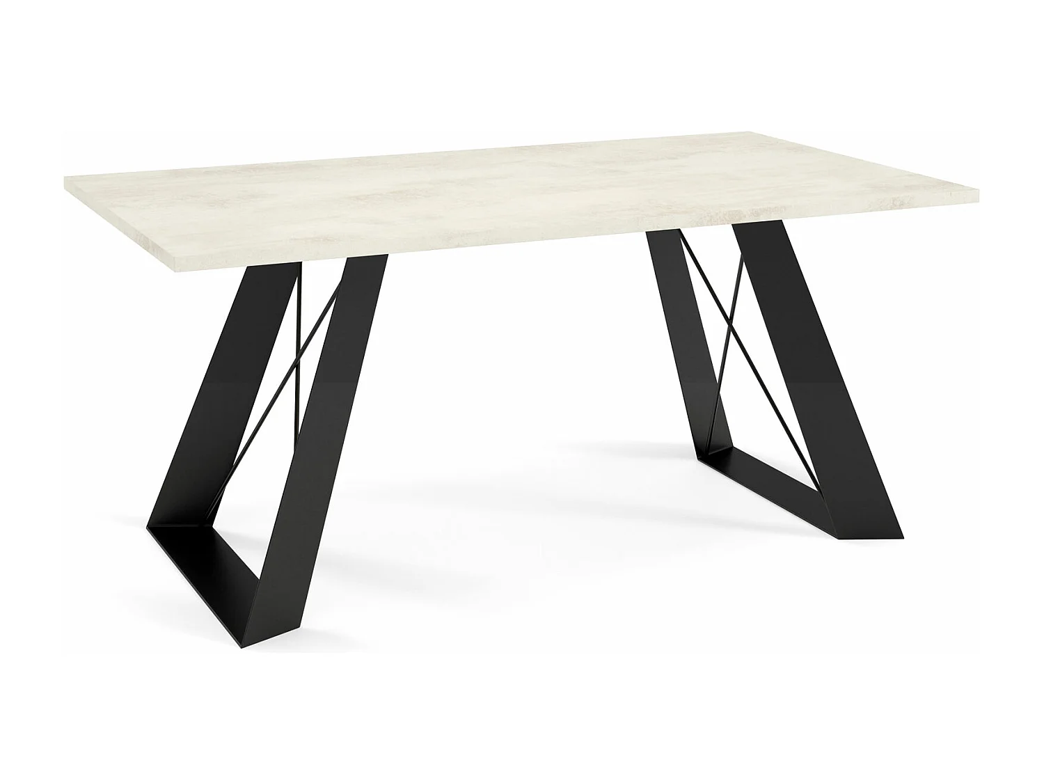 COUCHTISCH Satis Chromix Weiß / Schwarz 110 / 60 / 50cm