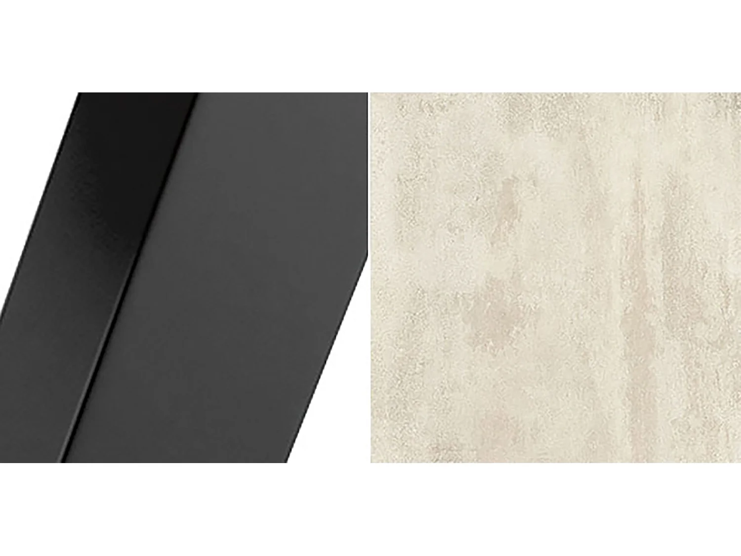 COUCHTISCH Satis Chromix Weiß / Schwarz 110 / 60 / 50cm