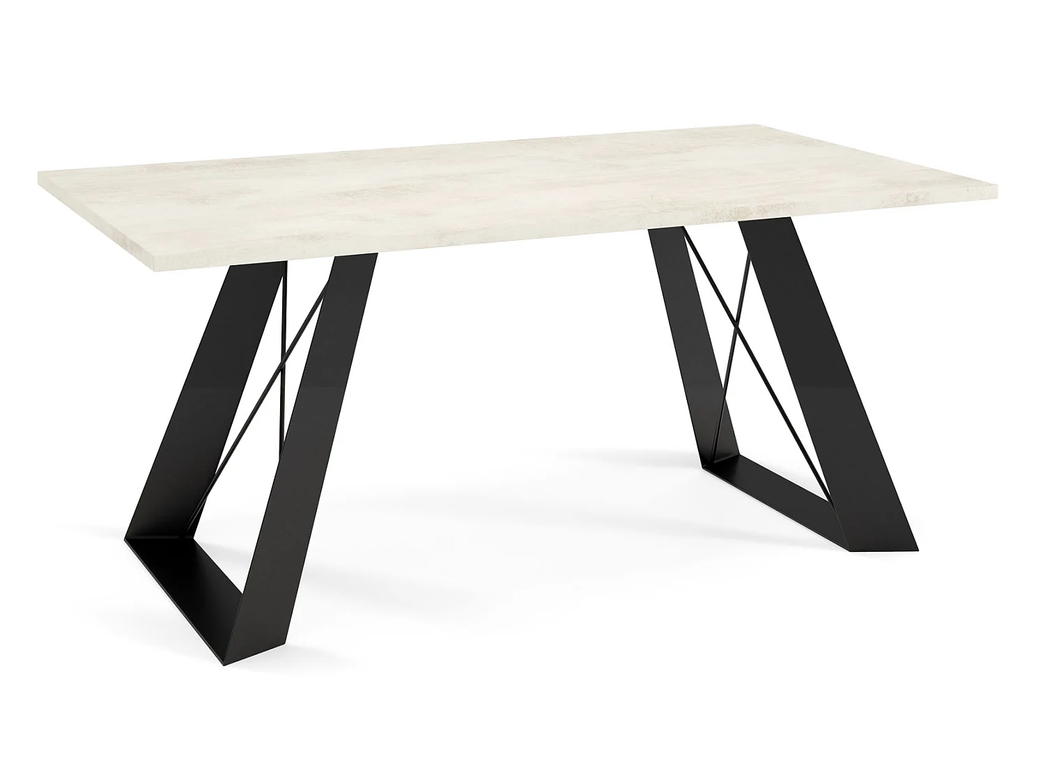 COUCHTISCH Satis Chromix Weiß / Schwarz 110 / 60 / 50cm