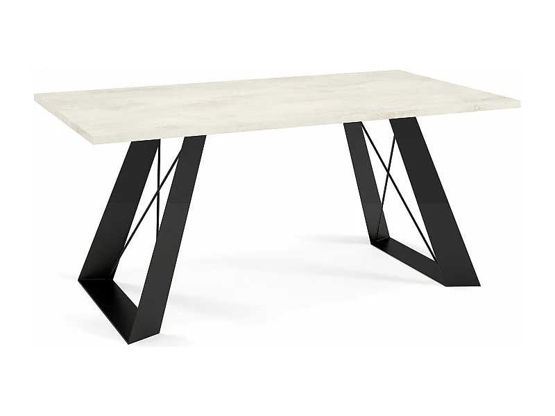 COUCHTISCH Satis Chromix Weiß / Schwarz 110 / 60 / 50cm