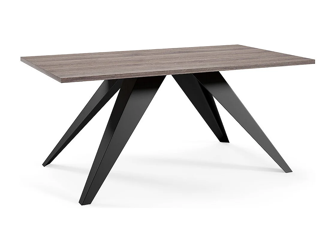 COUCHTISCH Aria Sherman Eiche Anthrazit / Schwarz 120 / 60 / 48cm