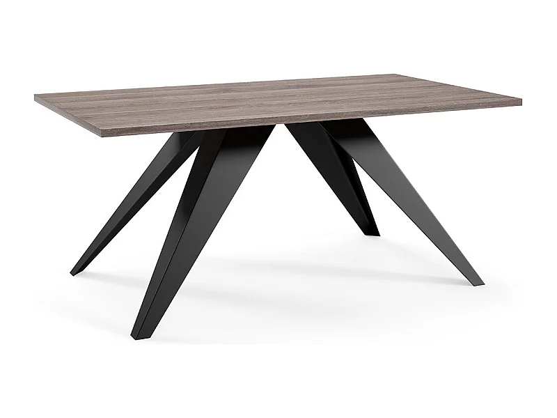 COUCHTISCH Aria Sherman Eiche Anthrazit / Schwarz 120 / 60 / 48cm