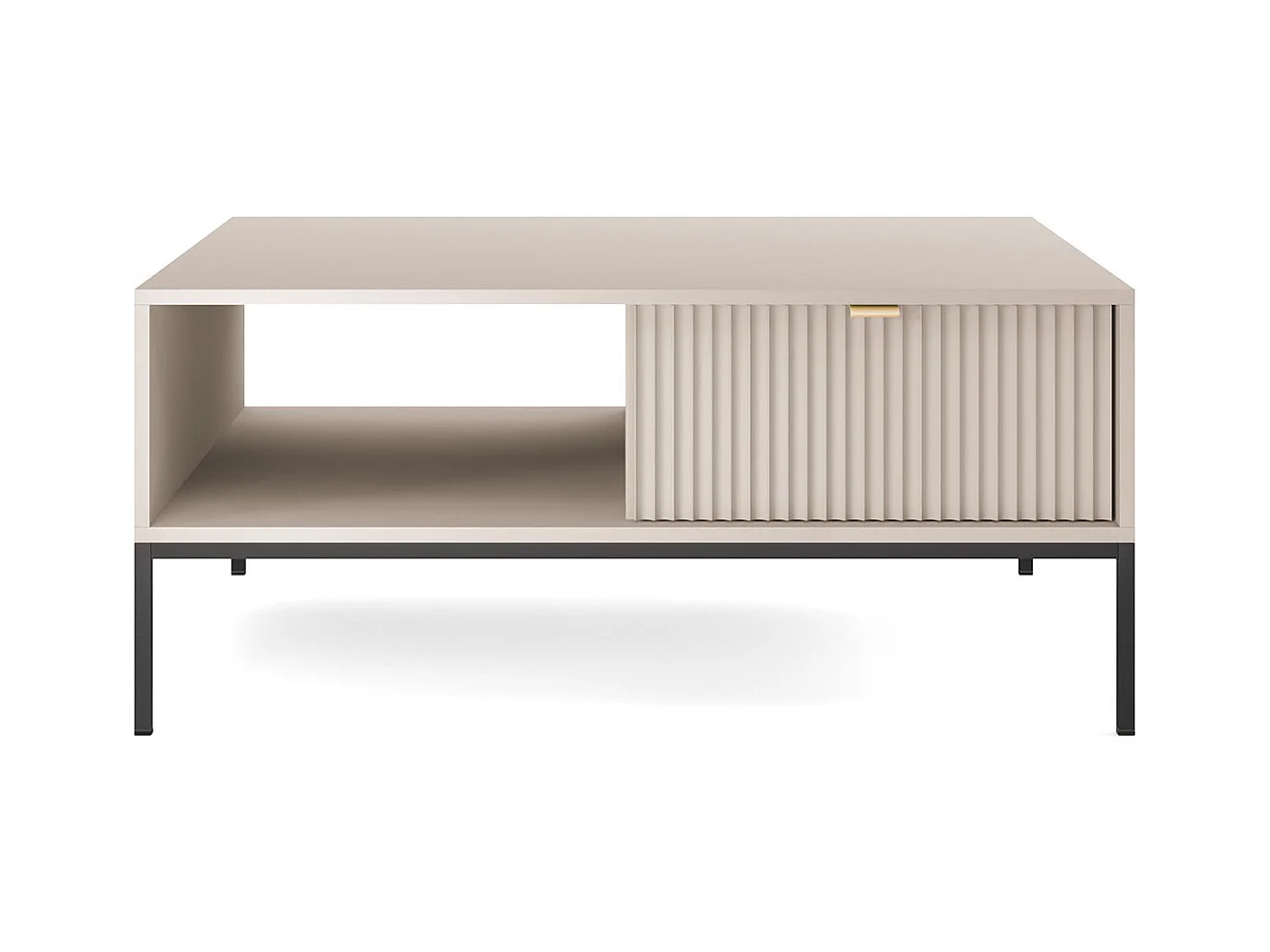 COUCHTISCH Nova Kaschmir / Schwarz 104 / 68 / 46cm