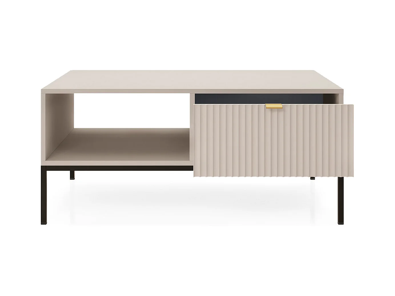 COUCHTISCH Nova Kaschmir / Schwarz 104 / 68 / 46cm