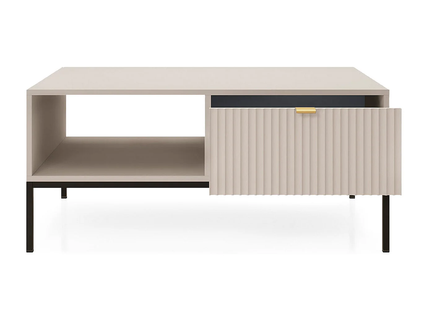 COUCHTISCH Nova Kaschmir / Schwarz 104 / 68 / 46cm