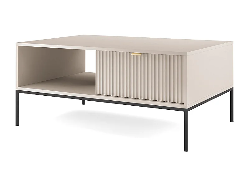 COUCHTISCH Nova Kaschmir / Schwarz 104 / 68 / 46cm