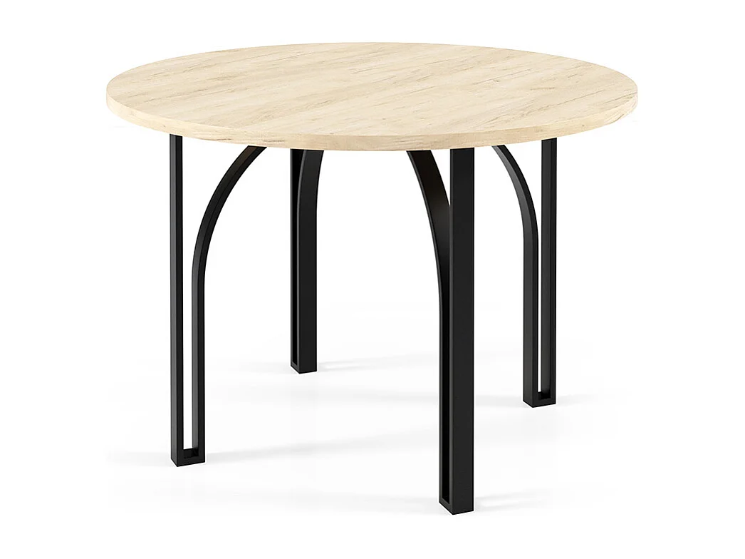 COUCHTISCH Nastro Gold Craft Eiche / Schwarz 75 / 75 / 47cm