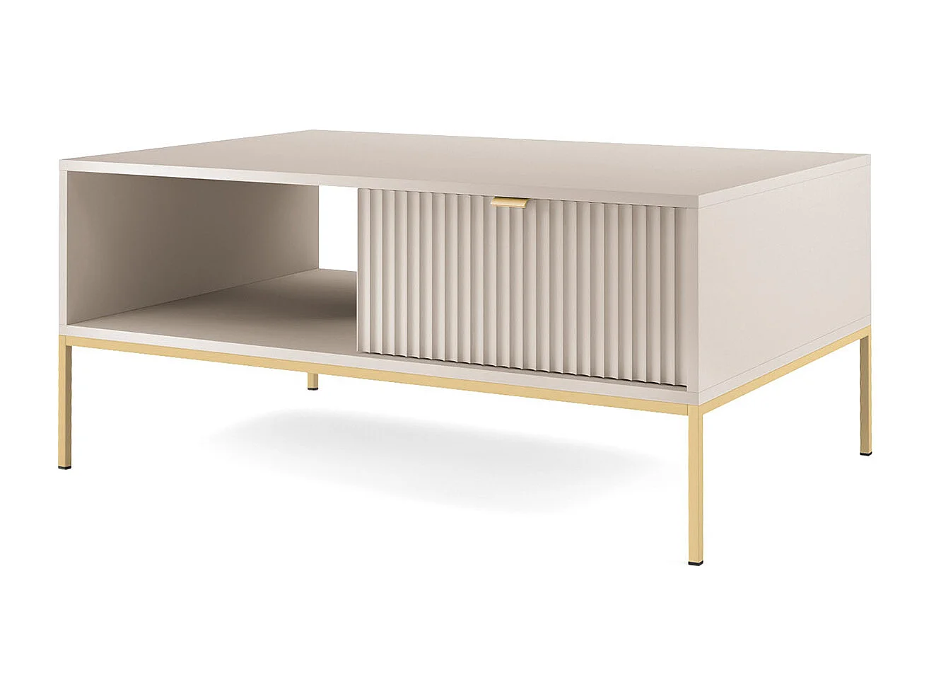 COUCHTISCH Nova Kaschmir / Gold 104 / 68 / 46cm