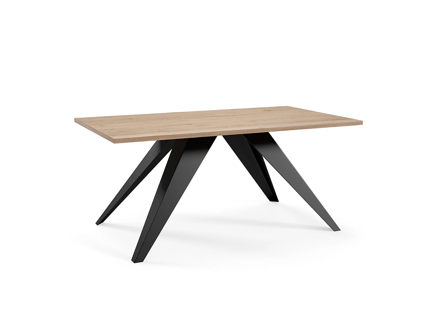 COUCHTISCH Aria Davos Eiche Trüffelbraun / Schwarz 120 / 60 / 48cm