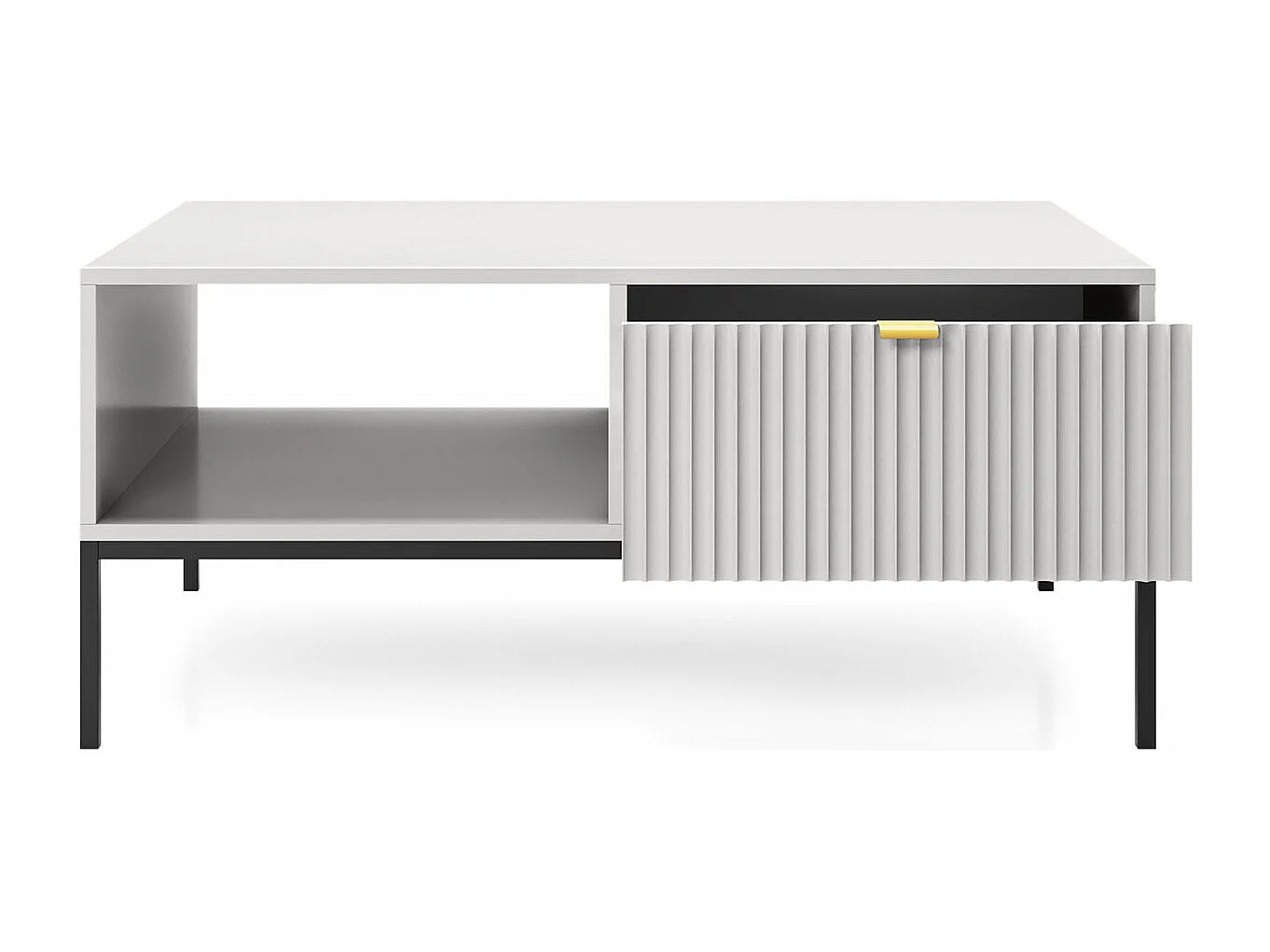 COUCHTISCH Nova Grau / Schwarz 104 / 68 / 46cm