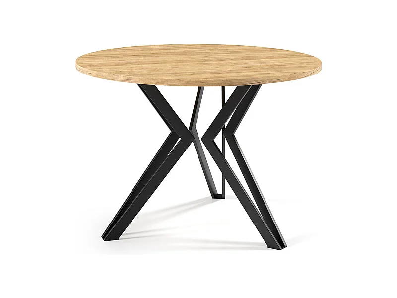 COUCHTISCH Moss Gold Craft Eiche / Schwarz 75 / 75 / 50cm