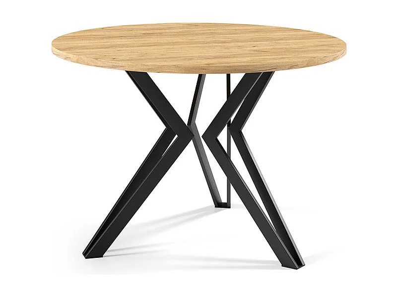 COUCHTISCH Moss Gold Craft Eiche / Schwarz 75 / 75 / 50cm