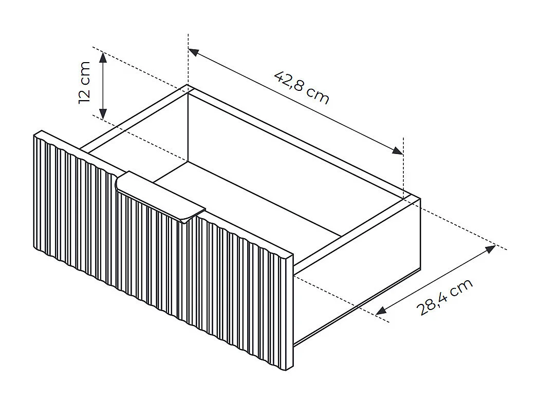 SIDEBOARD Lante beige 163 / 38 / 81cm