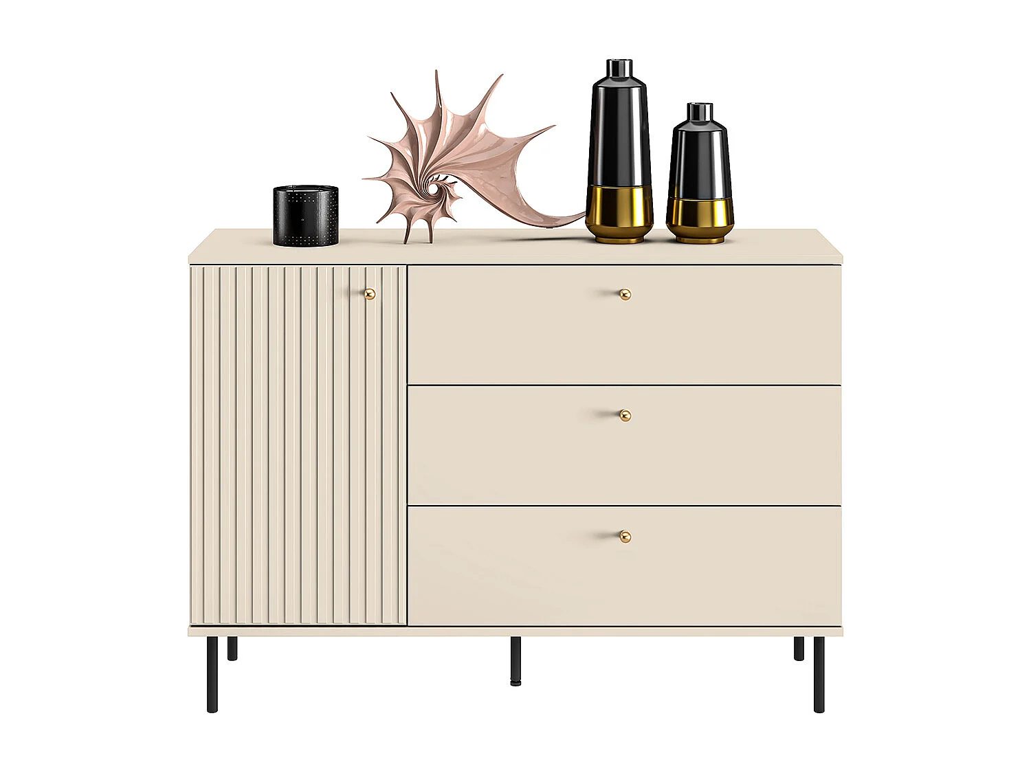 SIDEBOARD Sophie kaschmir matt 120 / 40 / 85cm