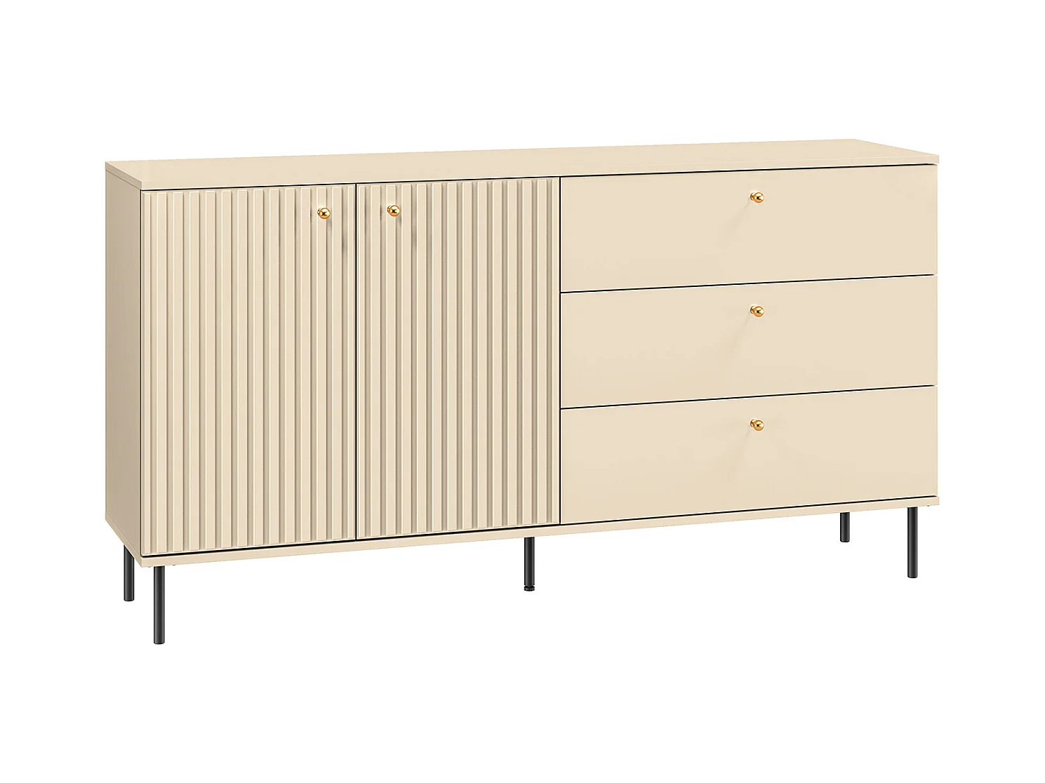 SIDEBOARD Sophie kaschmir matt 160 / 40 / 85cm