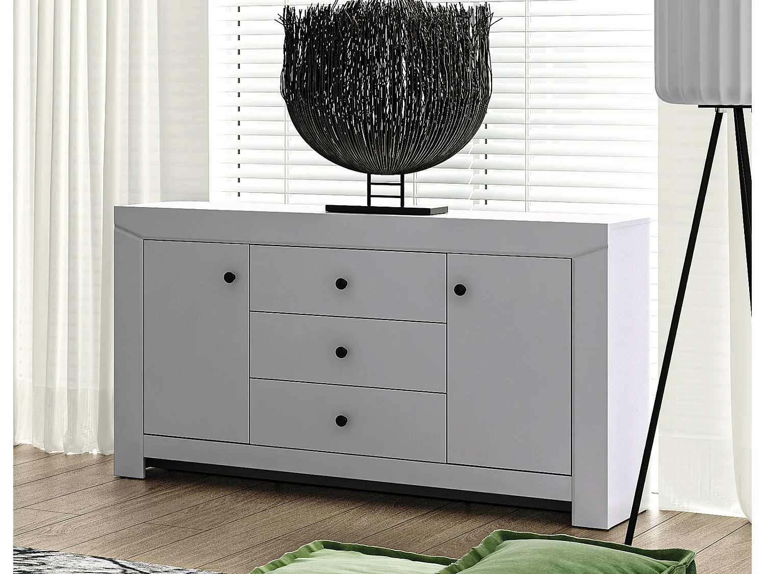 SIDEBOARD Terni silbergrau 153 / 42 / 85cm