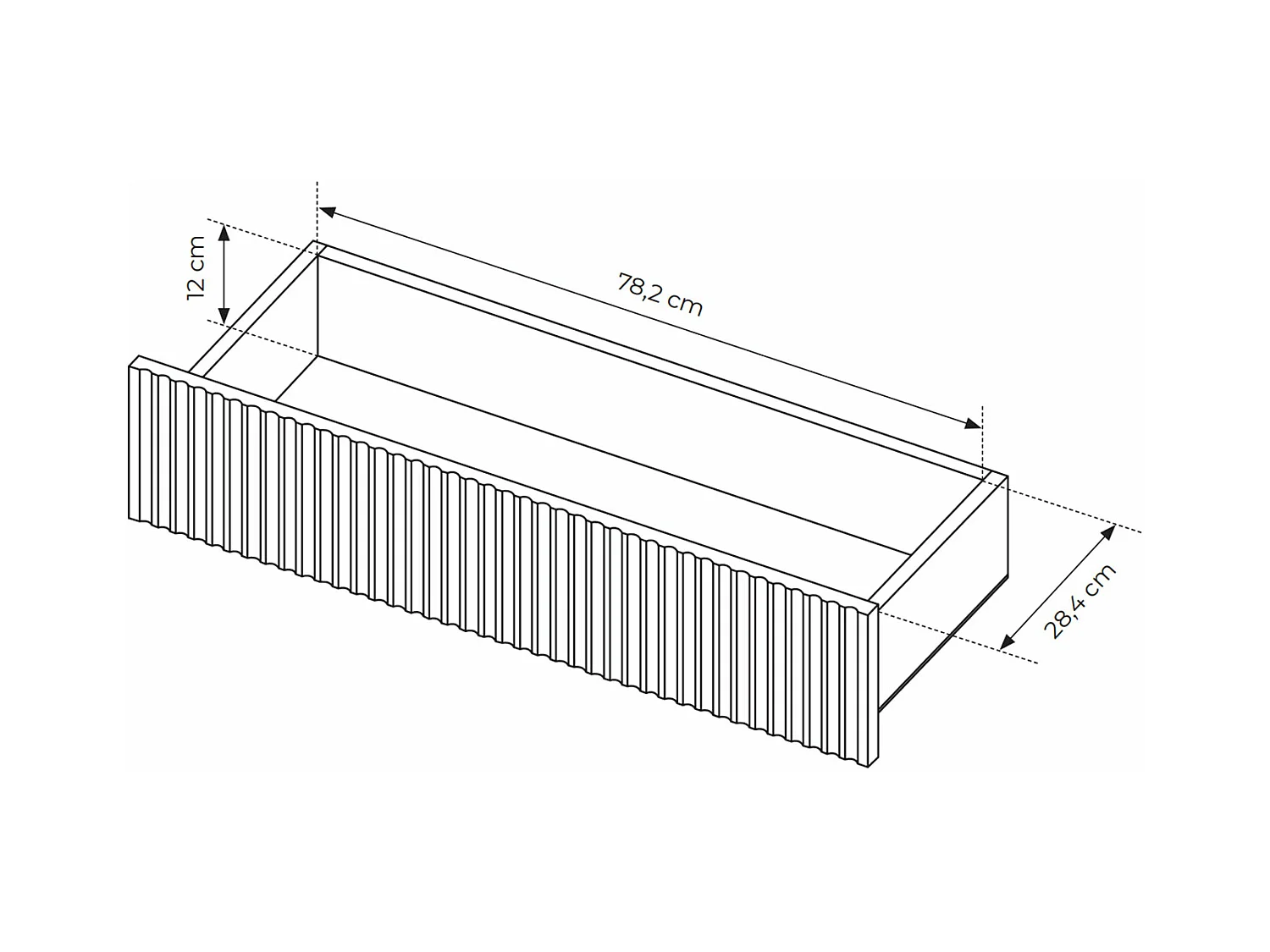 SIDEBOARD Senso beige 188 / 40 / 82cm