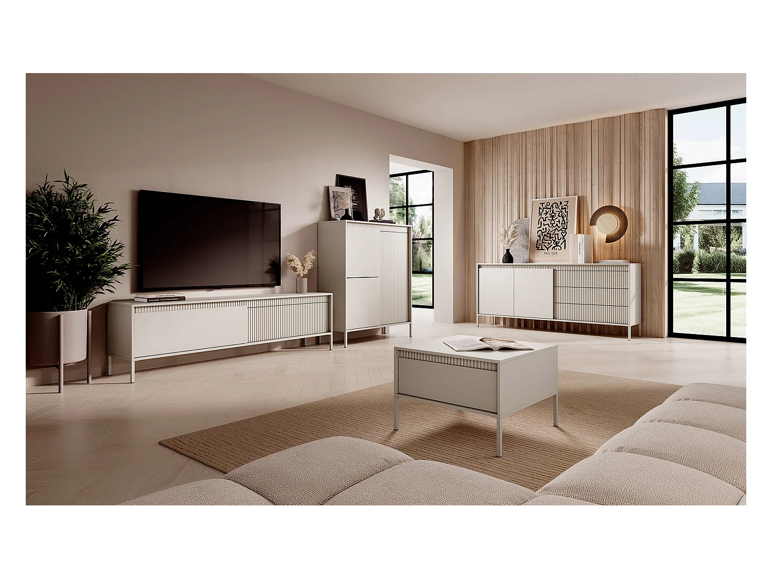 SIDEBOARD Senso beige 188 / 40 / 82cm