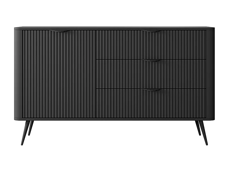 SIDEBOARD Lante schwarz 138 / 38 / 81cm