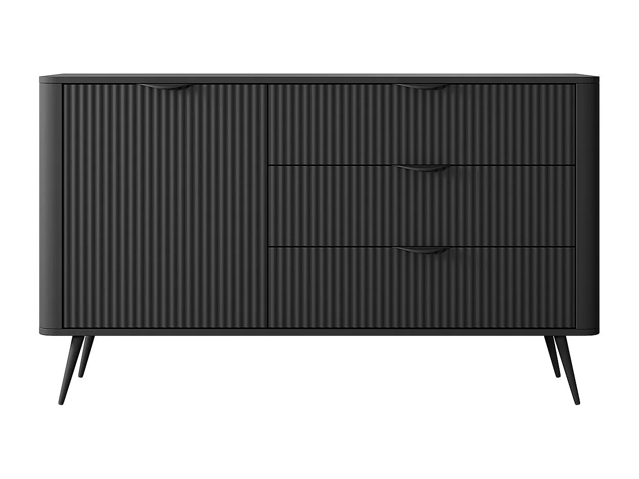 SIDEBOARD Lante schwarz 138 / 38 / 81cm