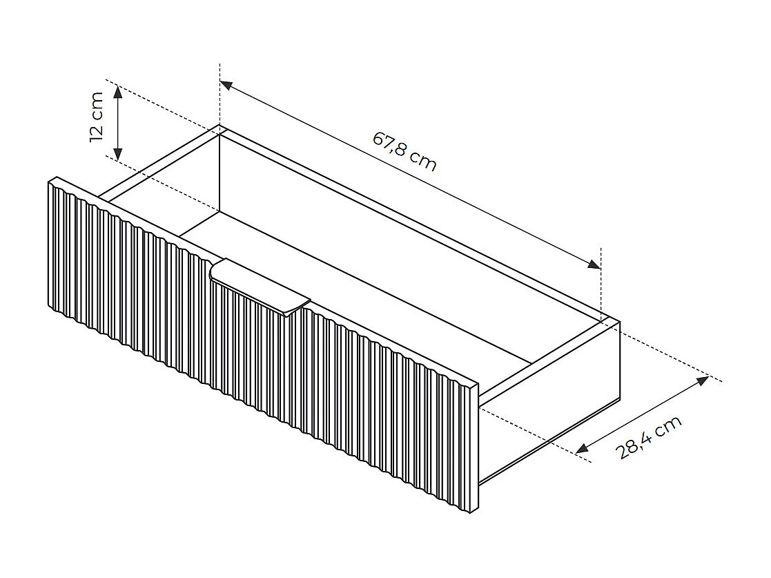 SIDEBOARD Lante schwarz 138 / 38 / 81cm