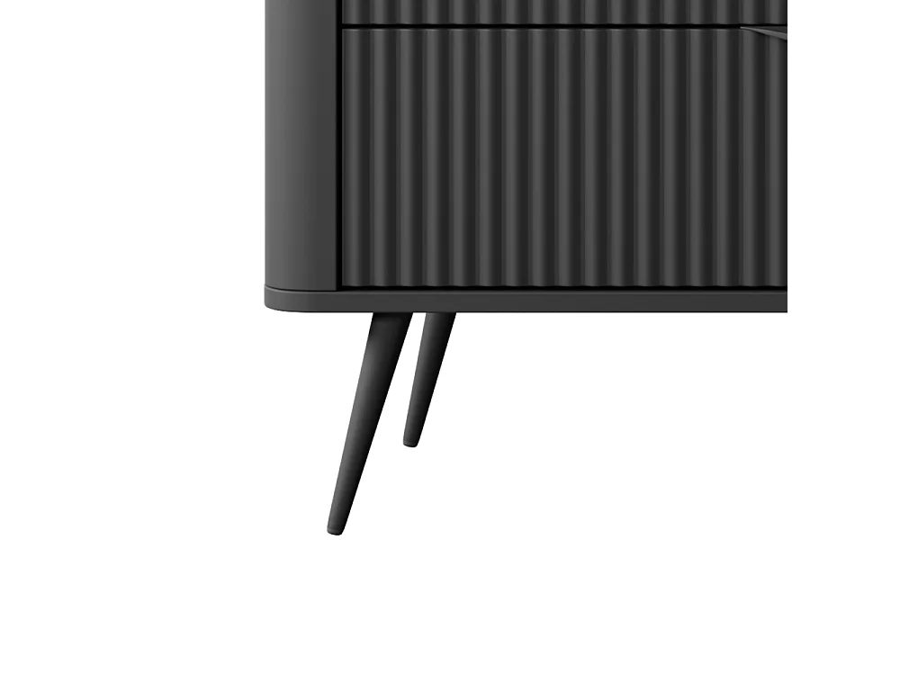 SCHUBLADENKOMMODE Lante schwarz 163 / 38 / 81cm