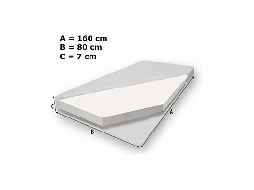 KINDERBETT Gonzalo weiß / rot / grau 88 / 164 / 63cm