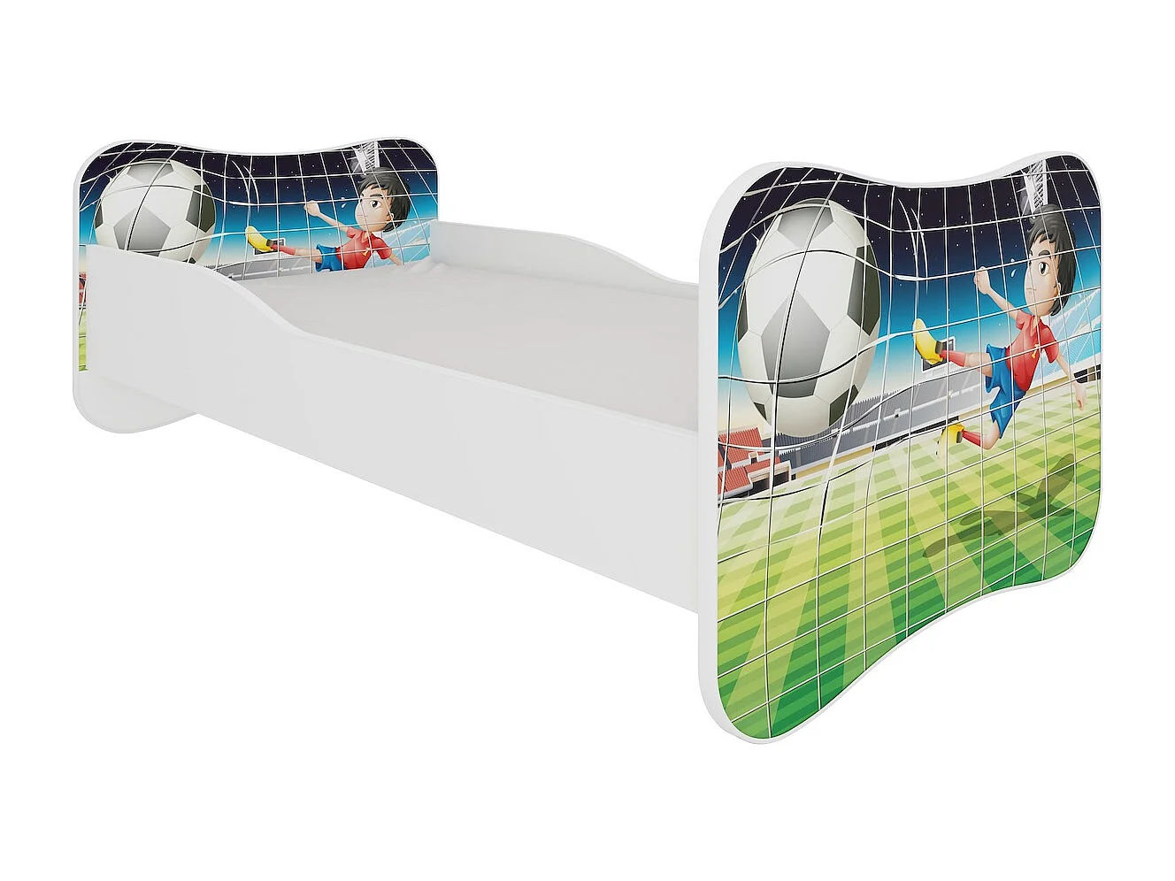 KINDERBETT Gonzalo blau / grün 88 / 164 / 63cm