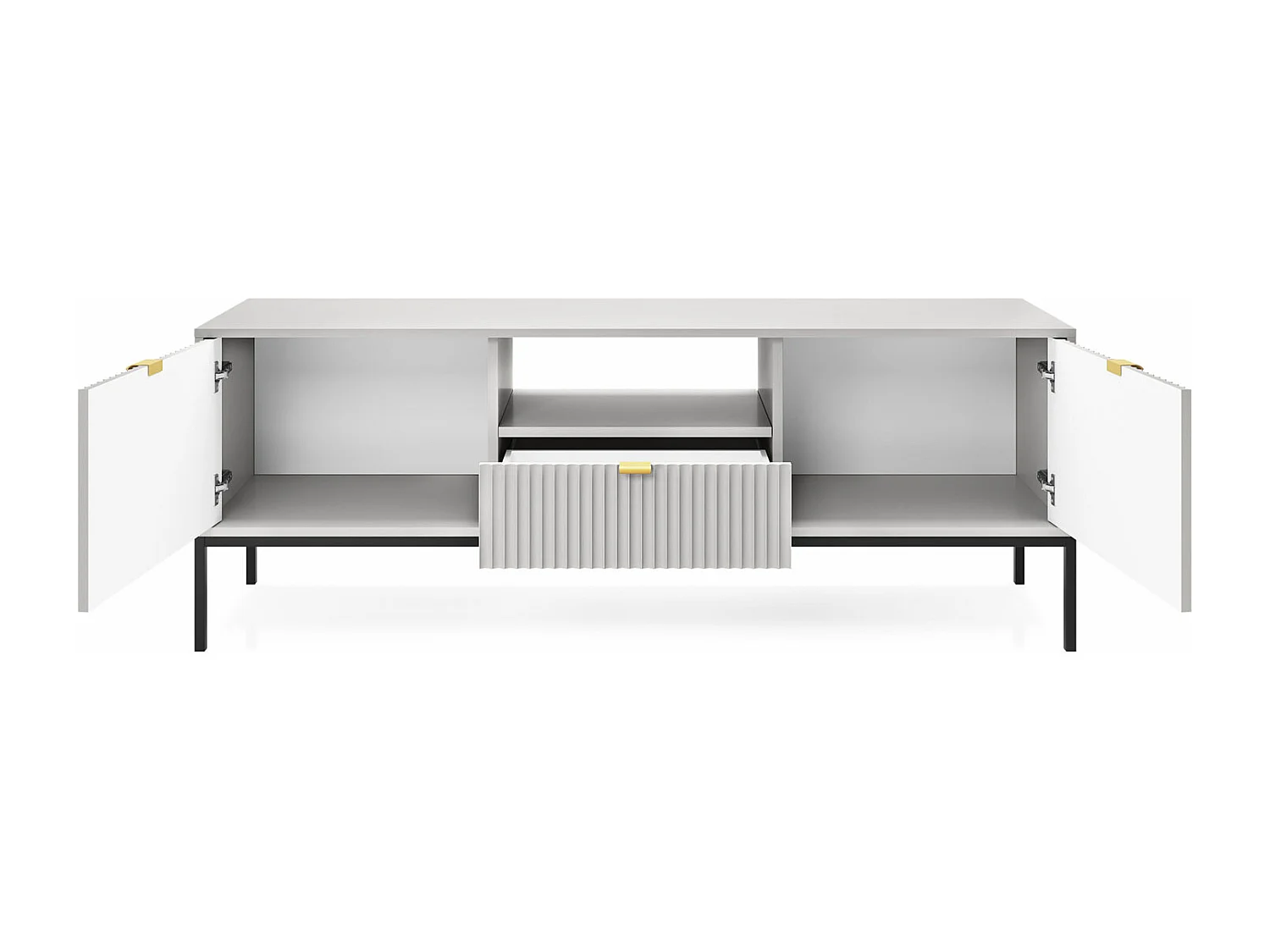 LOWBOARD Nova Grau / Schwarz 154 / 39 / 56cm