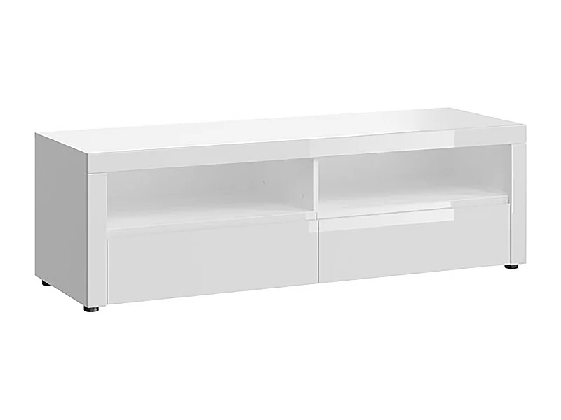 LOWBOARD Bolgna Essen weiß / weiß Hochglanz 152 / 38 / 48cm