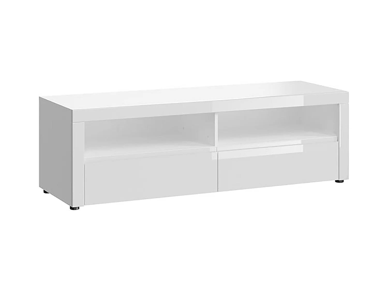 LOWBOARD Bolgna Essen weiß / weiß Hochglanz 152 / 38 / 48cm
