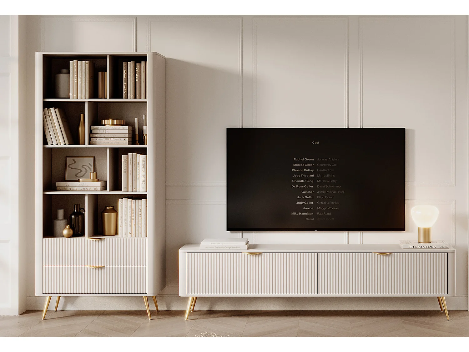 WOHNWAND Lante beige 2-teilig