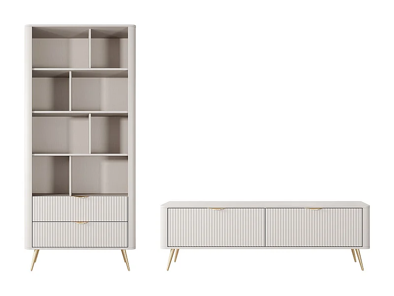 WOHNWAND Lante beige 2-teilig